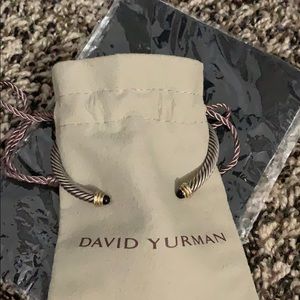 David Yurman classic 5mm bangle black onyx stone
